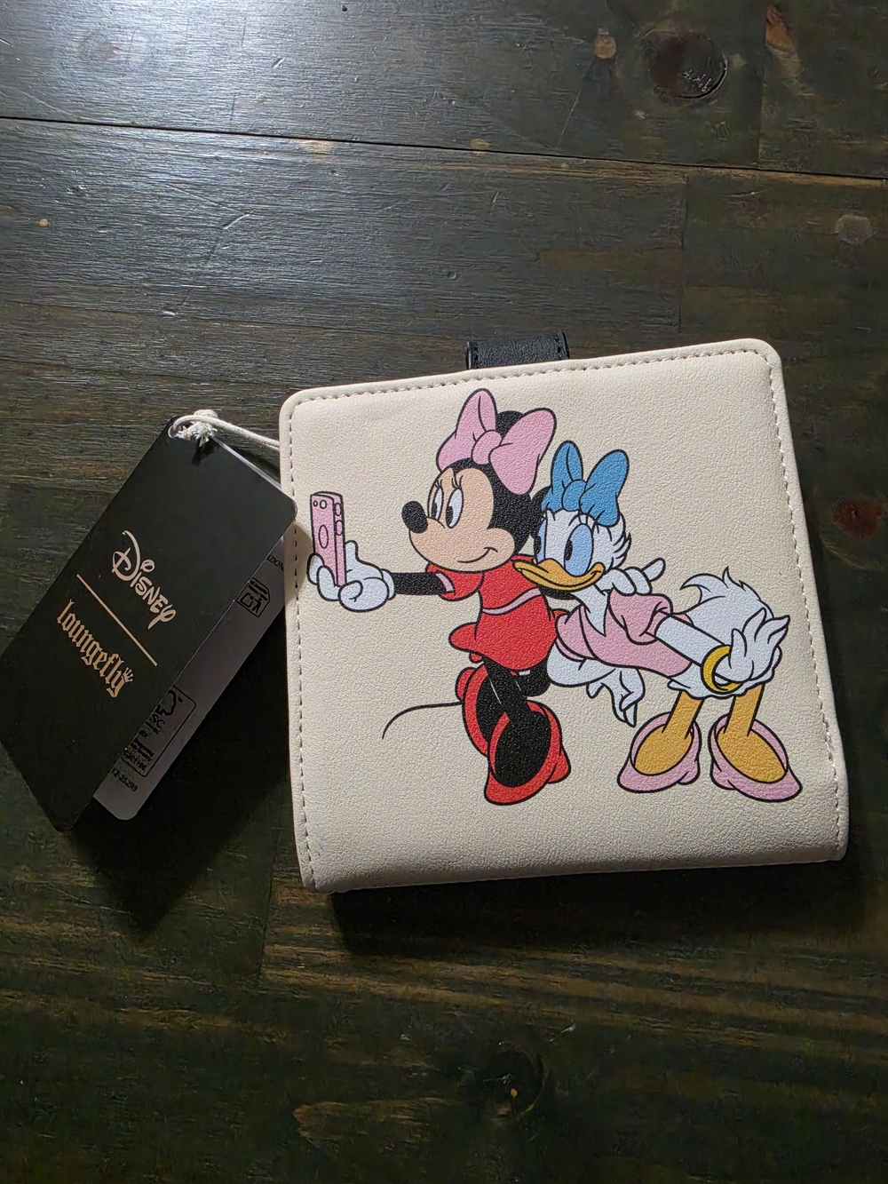 Disney Loungefly Minnie & Daisy Selfie Wallet - Light Pink
